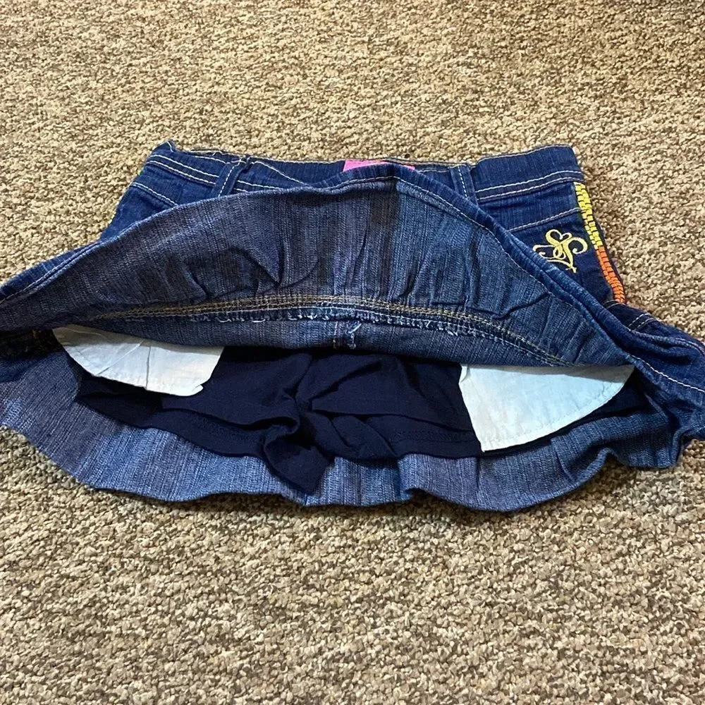 Vintage South Pole  Denim Kids Skirt And Short Size 10 New No Tag